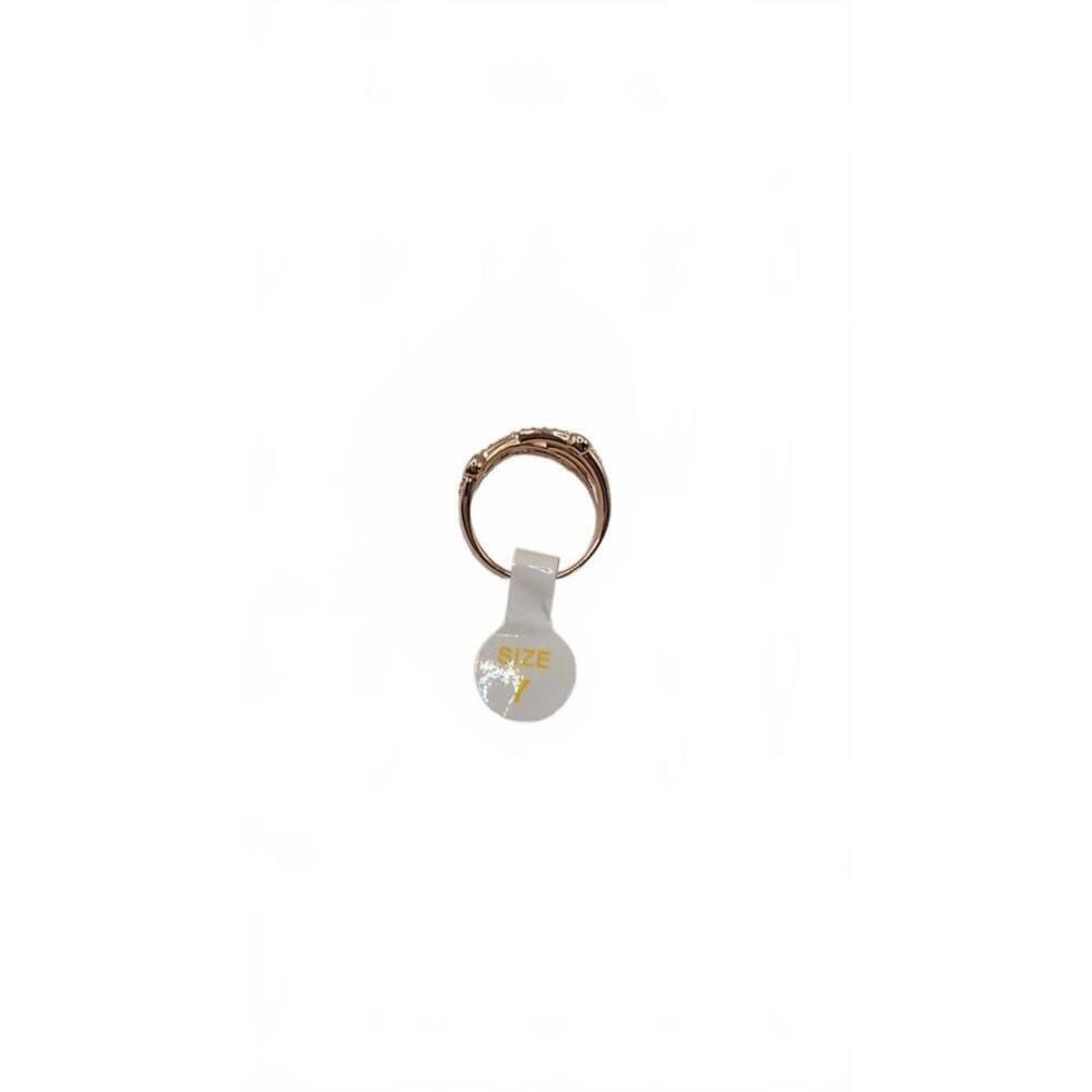 Rose Gold played Crystal Accent Ring Size 7 - Picture 4 of 8